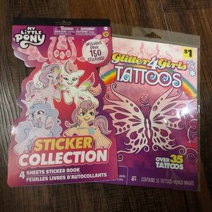 Girls Sticker & Temporary Tattoo Bundle
